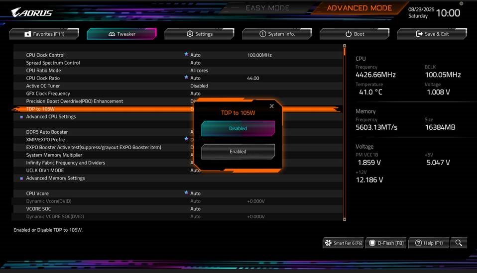 13% Performance Boost with GIGABYTE TDP 105W BIOS Update for AMD Ryzen™ 9700X & 9600X CPU